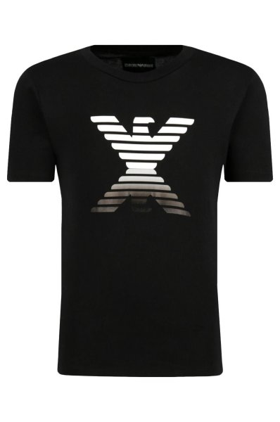 Armani t-shirt mc aquila colore nero per ragazzo - Il Cucciolo 2.0